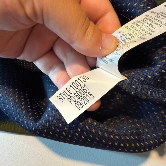 Vineyard Vines Men L Sherpa Fleece Jacket Full Zip Olive Green Soft Long Sleeve - Picture 6 of 9